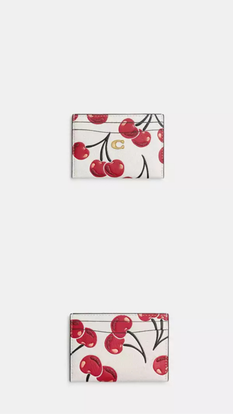 PRE ORDER | Coach Card Case Cherry